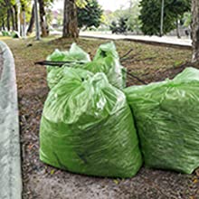 Backyard garbage bag