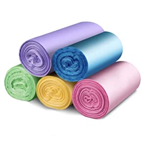 colored Bathroom garbage bags