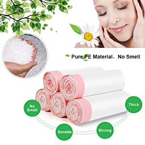 strong clear trash bags