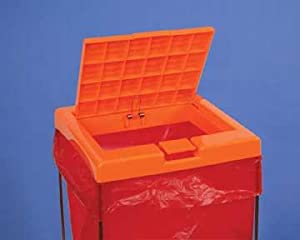 Biohazard bag holders, clavies biohazard bag holders, biohazard bag holder cover