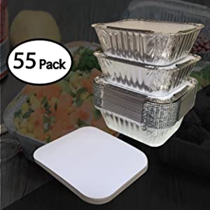 Compartments Takeaway Eco Friendly Dinnerware Flat Board Lids, Hot Cold Freezer Oven Safe Treat Goodie Party Leftovers 2