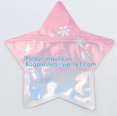 China Irregular Packing Eco-Friendly Food Grade Aluminum Foil PE Material Juicy Bag Custom Shape Zipper Pouch factory