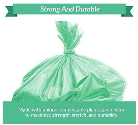 100% Biodegradable Compostable Plastic Garbage Bags, 100% Biodegradable Black Plastic Garbage Bags/Environmental Compost