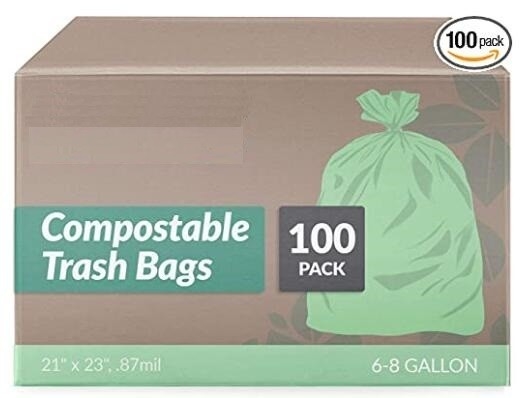100% Biodegradable Compostable Plastic Garbage Bags, 100% Biodegradable Black Plastic Garbage Bags/Environmental Compost