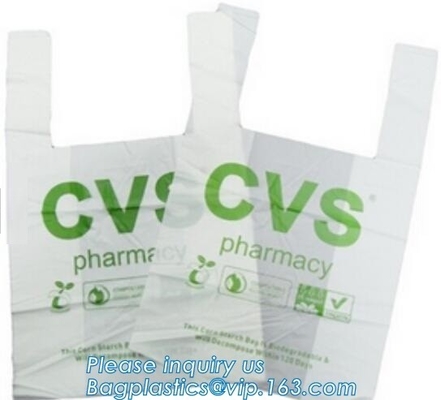 Biodegradable Compostable Plastic Trash Bag, Eco-Friendly Compostable Bag, Customized 100% Compostable Biodegradable T-S