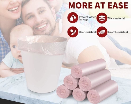 Biodegradable & Compostable Transparent Poly Flat Bags On Roll With Paper Core For Supermarket, Food Waste Caddy Liner