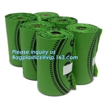 Eco Friendly Dog Waste Pet Poop Bags Refill Rolls With Dipenser, Bone Shape Dispenser Eco Biodegradable Dog Poop Waste