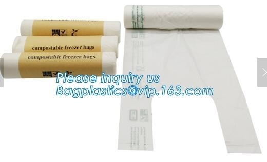 Eco-Friendly Compostable Food storage Frozen Fresh Bags On Roll, Biodegradable Bag Compost sac eco friendly plastarch