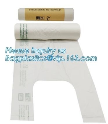 Eco-Friendly Compostable Food storage Frozen Fresh Bags On Roll, Biodegradable Bag Compost sac eco friendly plastarch