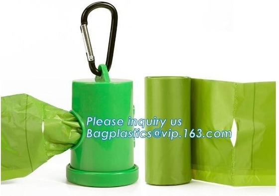 Degradable Pet Waste Poop Bags Dog Cat Clean Up Refill Garbage Bag, Pet Waste Bag Outdoor Dog Cleaning Bags Biodegradabl