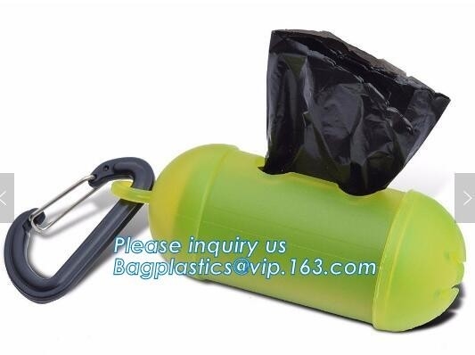 Heavy Duty, Refuse sac Dog Poop Bag Dispenser Leash Clip For Doggy Waste On Roll, Biodegradable Dog Poop Pet Waste Bag