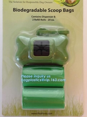Heavy Duty, Refuse sac Dog Poop Bag Dispenser Leash Clip For Doggy Waste On Roll, Biodegradable Dog Poop Pet Waste Bag