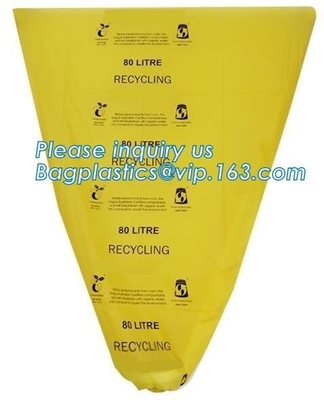 Promotional Disposable T-Shirt 100% Biodegradable Garbage Bags, Customized Compostable EPI D2W PLA Corn Starch 100% OXO