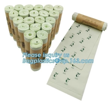 5 Litre (5L) Compostable Caddy Bin Liners For Food Waste, 150 Bags, Cornstarch 100% Biodegradable Compostable Plastic Su