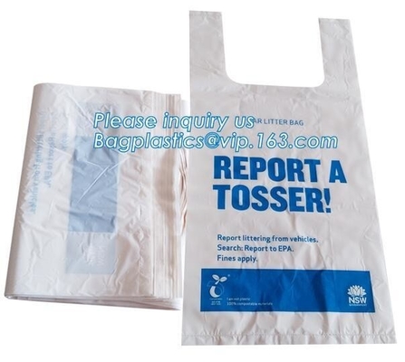 100% Cornstarch Biodegradable And Compostable Plastic Roll Bag,McDonalds Bag Supplier, Environmental Biodegradable Bin L