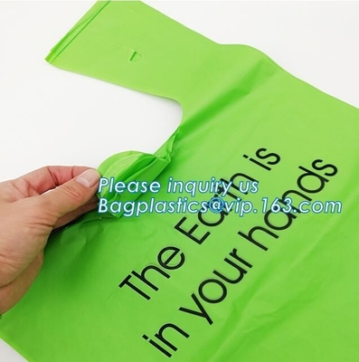 Compostable Eco-Friendly Material Non Toxic Food Grade T Shirt Bread Packaging Bathroom Desktop Waste Bins Liners