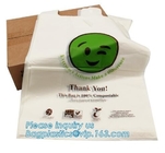 Eco pack Drawstring Wastebasket Bin Liners Bags Biodegradable Compostable Vest Shopping Bags For Vegetables And Fruits