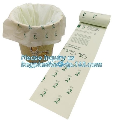 Cornstarch Compostable Shopping Plastic Food Handle T-Shirt Bag, Customized Degradable And Compostable Plastic Food Pack