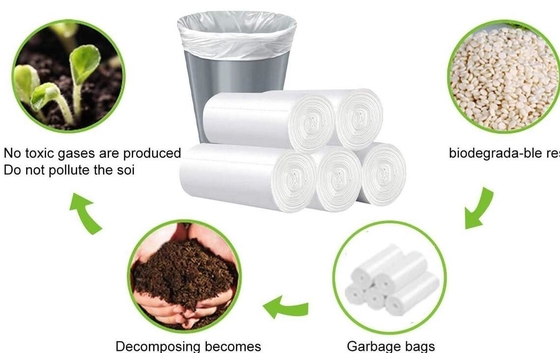 Compost bags, Embossed Food Waste Caddy Liner Compostable Garbage Bags, Biodegradable Compost Food Grade Plastic Bags