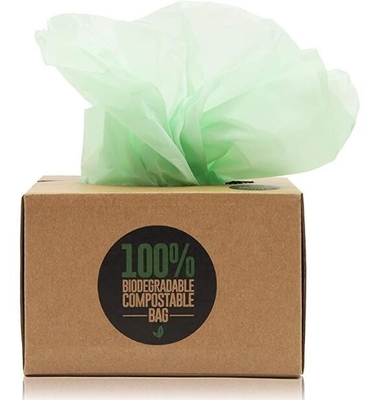 100% Environment Friendly Compostable Cornstarch Garbage Bags, GUARANTEED LOWEST PRICE! Eco-Friendly Plastic Bag, 100 %