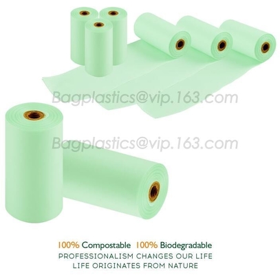 Unscented, Leak-Proof, Earth-Friendly Dog Waste Bag Poop Bags Custom Printed Wholesale Biodegradable Pet Dog Poop Bag
