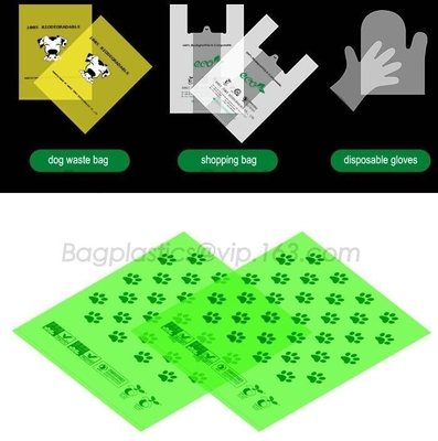 Unscented, Leak-Proof, Earth-Friendly Dog Waste Bag Poop Bags Custom Printed Wholesale Biodegradable Pet Dog Poop Bag