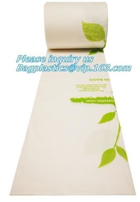 100% Biodegradable Compostable Drawstring Non Plastic Trash Bag Customized, Eco Biodegradable Compost Plastic Drawstring