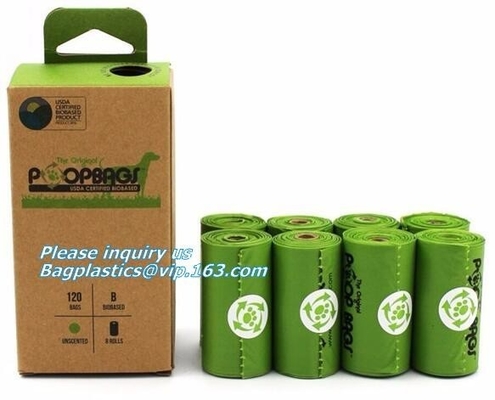 Pet Supplies Products Biodegradable Plastic Compostable Pet Poop Bags, Leak-Proof Dog Poop Bag On Roll, Refill Bags With