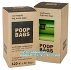 Eco-Friendly & Recycle Compostable Pet Poop Bag, Epi Compostable Hdpe Dog Waste Bags With Bone Dispenser, Compostable Pl