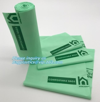 Factory Directly Sell Biodegradable Compostable Refuse Sack With EN13432 / BPI OK Compost Home ASTM D6400 Certificates