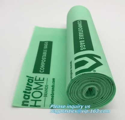 Factory Directly Sell Biodegradable Compostable Refuse Sack With EN13432 / BPI OK Compost Home ASTM D6400 Certificates