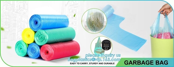 En13432 Certified Custom Printed Wholesale Biodegradable Compostable Plastic Pharmacy Bag With Singlet Handle BAGS
