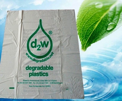 100% Biodegradable Compostable Grocery Shopping bag T-Shirt Bag for Take Out, compostable doggie poop bags