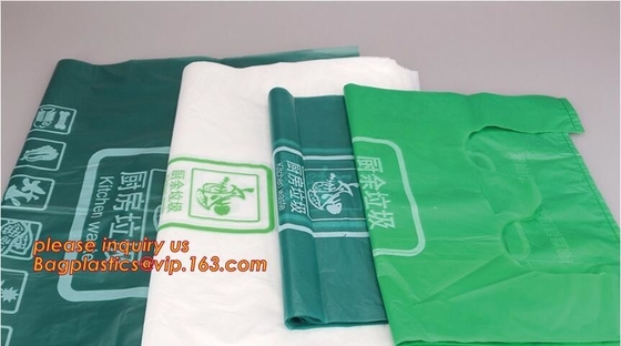 Made From Plants Customized wholesale biodegradable compostable pharmacy bag with singlet handle