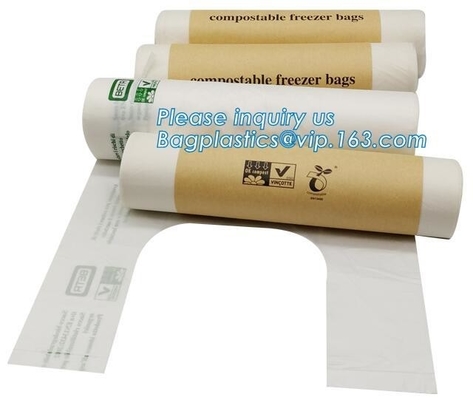 Cassava Biodegradable Pla Bin Bag/Compostable Garbage Bag Rolls/Cornstarched Bag, Compostable And Boidegradable K Pla