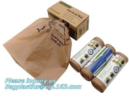 drawstring 100% eco friendly direct manufacturing factory compostable garbage bags on roll, Sealing & Handle and Customi
