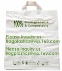 100%Biodegradable And Compostable T-Shirt Bags/Vest Carrier PE Plastic Bag, Vest Carrier Plastic T-Shirt Shopping Bag