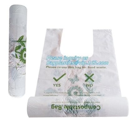 100% Biodegradable plant-based shopping bag, charity donation bags for cloths packing, fully biodegradable compostable P