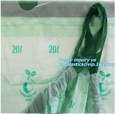 biodegradable compostable eco friendly orn starch dry cleaning laundry bag, biodegradable plastic drawstring laundry bag