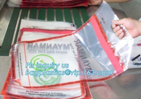 Evidence Collection Mailing Security duty free Security Bags,ICAO Duty Free Security Packaging STEB Bag