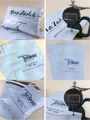 Luxury Custom Coex Self Adhesive Seal Plastic Gift Mailing Express Merry Christmas Poly Mailer Bags, Unique Custom Print