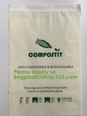 Compostable Poly Mailers With Eco Friendly Packaging Envelopes Supplies Mailing, Heavy Duty Self Seal Mailing Envelope