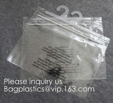 Cloth Hanger Hook Plastic Bags With k Hook Packaging Bag For Underwear Bikini Clothes,garment girl's bar packaging