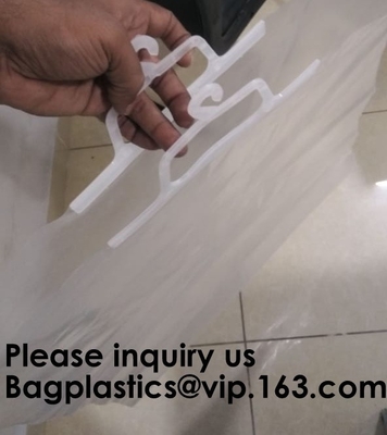 Plastic Hanger Hook Bag Package Anti Dust EVA Underwear Biodegradable Hanger Laundry Bags, cloth bags, file bags, hanger