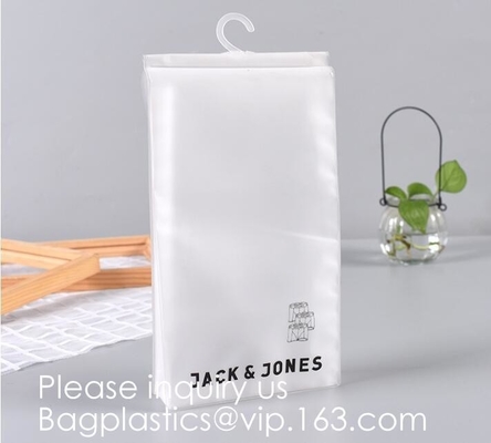 Hanger Garment Underwear Clothes Package bag with hanger garment packing, apparel shop packaging, sock bag, underwear