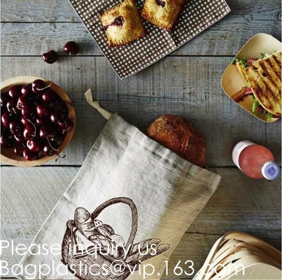 Cotton Reusable Grocery Produce Bags Set Of 6 Pack,Washable Premium Eco Friendly Bags With Drawstring, Zero Waste And Ne