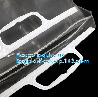 Frosted K Bag EVA PVC Hanger Bag For Clothes, EVA Frost Drawstring Bag, Frosted EVA Garment Packing Bag Zip