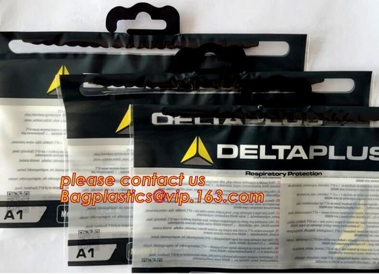 Hooking Bag For Clothing Pouch With Slide Or Self Sealing Zipper, Bag For Swimwear Bag With Hook