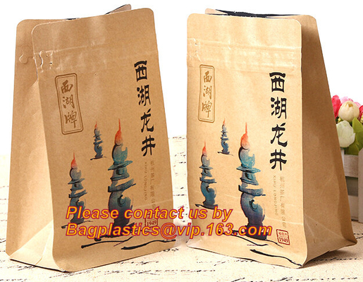 Foil Kraft Paper Bag Coconut Packaging Bags Doypack with Clear Window,500g 1kg 16oz k Food Packaging Bag Customize