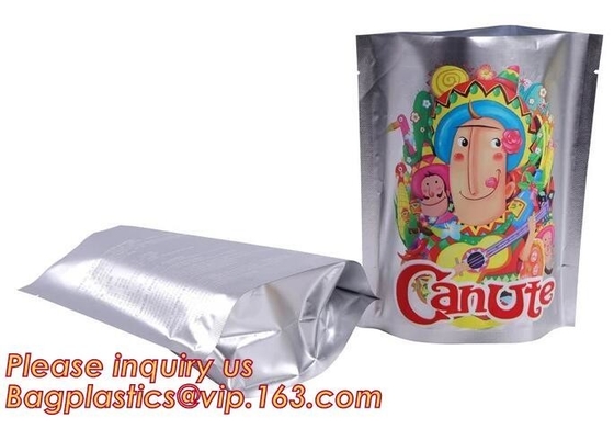 Matte finish 250g 500g metalized foil k stand up packaging bag for dry fruits packaging pouch,Metalized foil fish